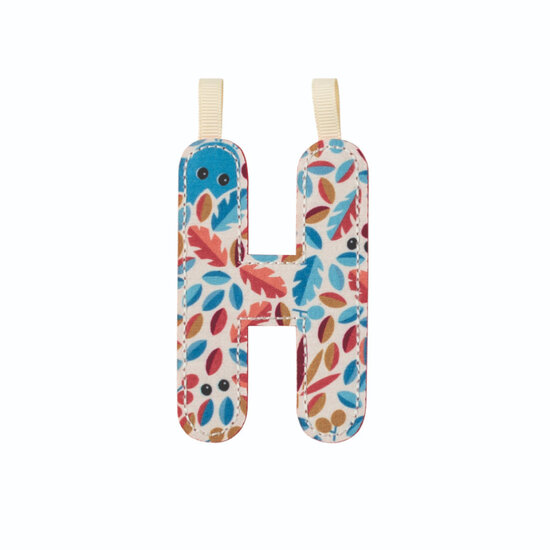 Lilliputiens Lilliputiens | Letter H in Reversible Phosphorescent Fabric