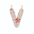 Lilliputiens Lilliputiens | Letter V In Reversible Phosphorescent Fabric