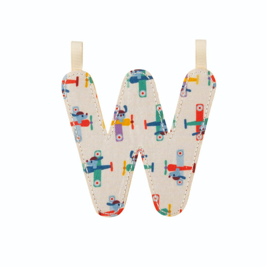 Lilliputiens Lilliputiens | Letter W in Reversible Phosphorescent Fabric