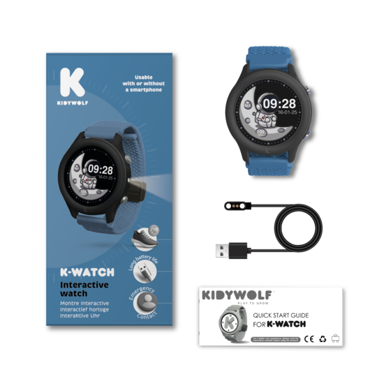 Kidywolf Kidywolf | K-WATCH Interaktive Uhr Blau