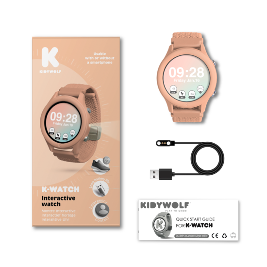 Kidywolf Kidywolf | K-WATCH Interactief Horloge Coral