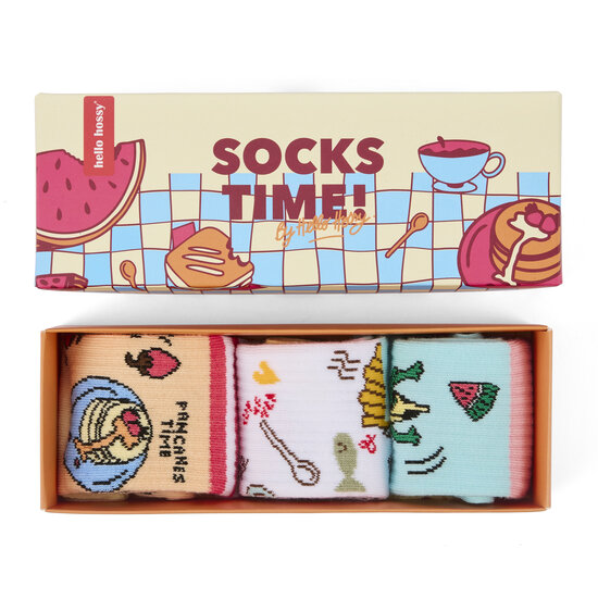 Hello Hossy Hello Hossy | Chaussettes Food, lot de 3