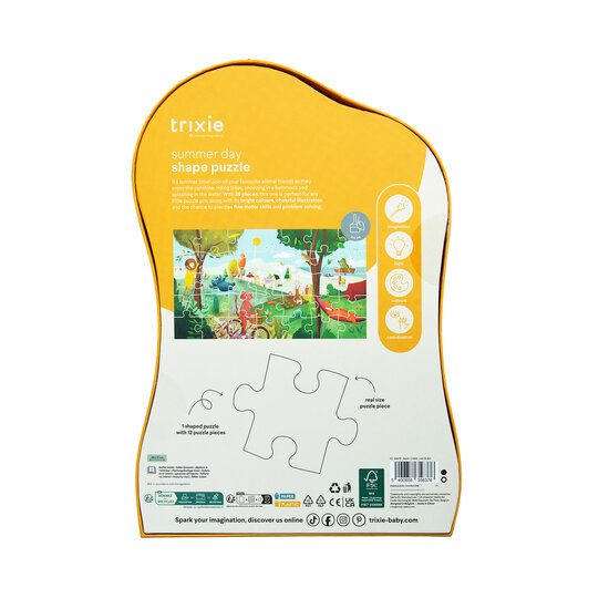 Trixie Trixie | Vormenpuzzel - Zomerse Dag - 35 stuks