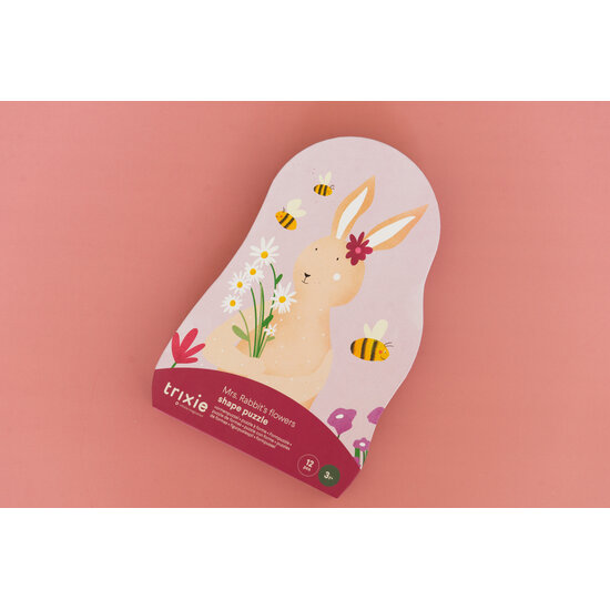 Trixie Trixie | Formpuzzle - Mrs. Rabbit's Blumen - 12 Teile