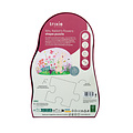 Trixie Trixie | Shape puzzle - Mrs. Rabbit's flowers - 12 pcs