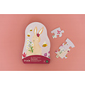 Trixie Trixie |  Vormenpuzzel - Mrs. Rabbits bloemen - 12 stuks