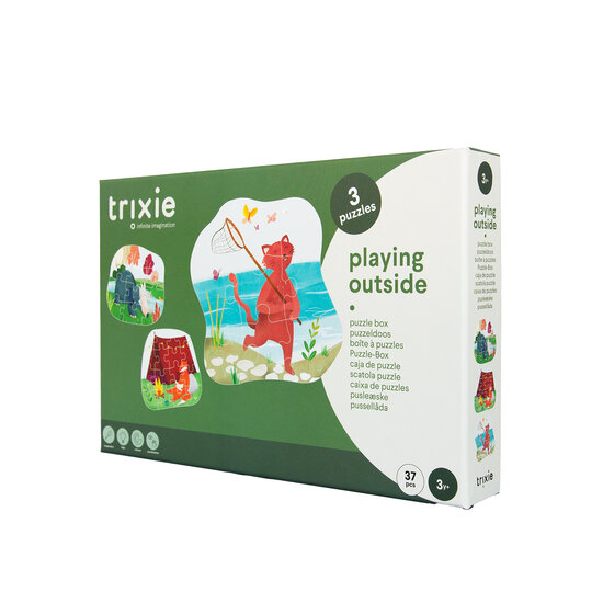 Trixie Trixie |  Puzzle à forme - jeux en plein air - 3 puzzles