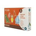 Trixie Trixie | Boîte à puzzles - petits et grands animaux - 5 puzzles
