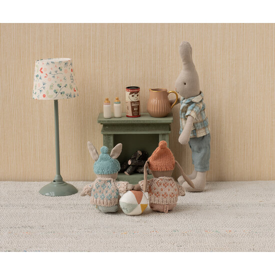 Maileg Maileg | Open Haard Miniatuur Dusty green