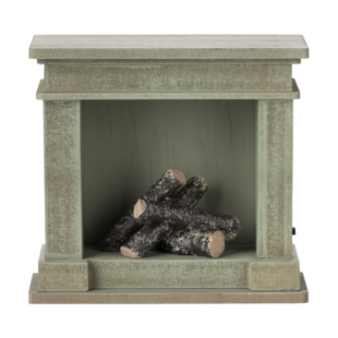 Maileg | Fireplace Miniature Dusty green