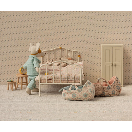 Maileg Maileg | Vintage Bed Muis Off white