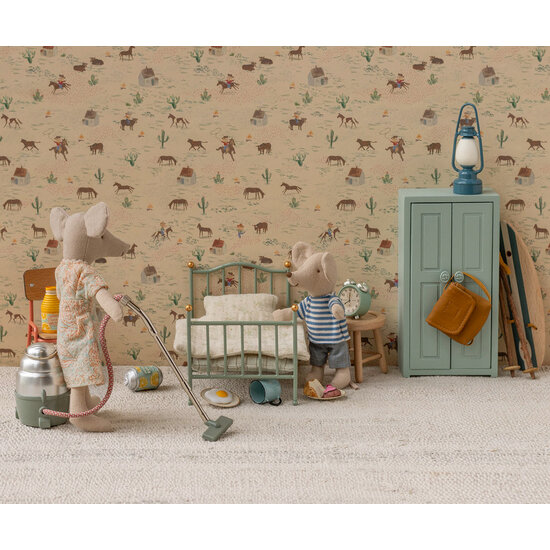 Maileg Maileg | Vintage single bed Mouse Mint