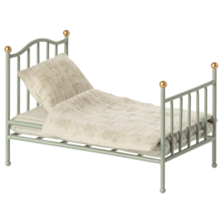 Maileg | Vintage single bed Mouse Mint