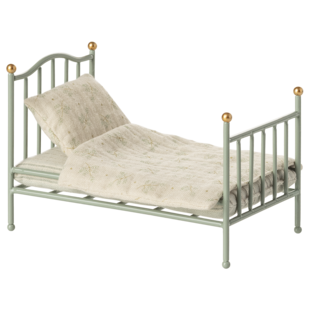 Maileg | Vintage single bed Mouse Mint