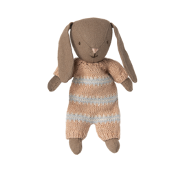 Maileg | Bunny Micro Brown Dusty rose knitted suit