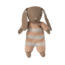Maileg Maileg | Bunny Micro Brown Costume en tricot rose poudré
