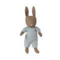 Maileg Maileg | Rabbit Micro Brown Blue knitted suit