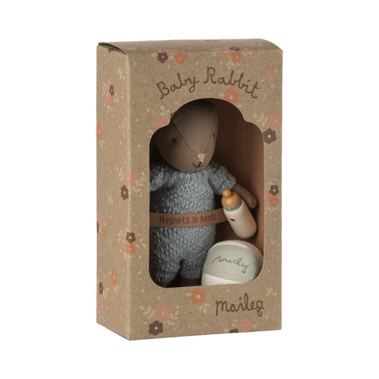Maileg Maileg | Rabbit Set Micro Brown Blue