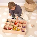Tickit Tickit | Wooden Sorting Tray - 14 Compartments