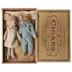 Maileg | Mum & Dad mice in cigarbox