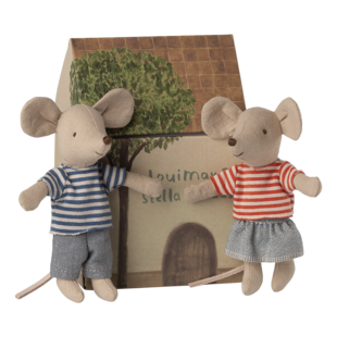 Maileg | LouiMax et Stella Petit frère et petite sœur souris