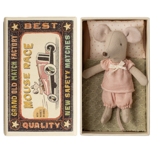 Maileg | Little sister mouse in matchbox
