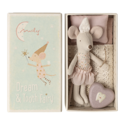 Maileg | Zahnfee-Maus Kleine Schwester in der Streichholzschachtel