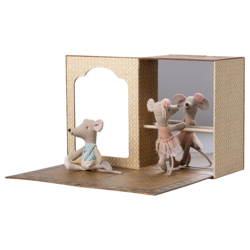 Maileg | Ballet mice in dance studio Little sister and brother