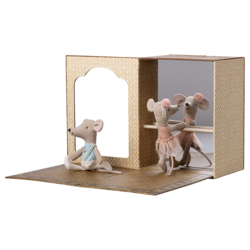 Maileg | Souris ballerines dans un studio de danse Petite sœur et petit frère