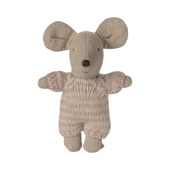 Maileg Maileg | Baby Muis In Draagmandje Rose