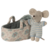 Maileg Maileg | Baby mouse in carry cot Blue