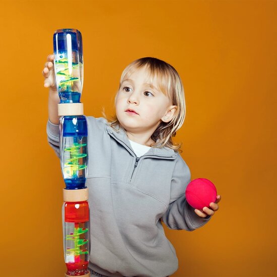 Petit Boum Petit Boum | Sensory Bottle Spiral Blue