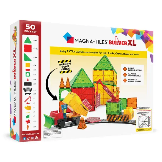 Magna-Tiles Magna-Tiles | Builder XL 50-Piece Set