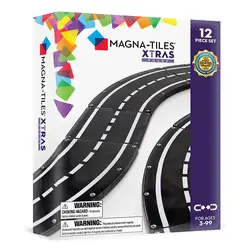 Magna-Tiles | XTRAS Roads 12 Pieces Set