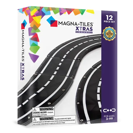 Magna-Tiles Magna-Tiles | XTRAS Roads 12 Pièces Set