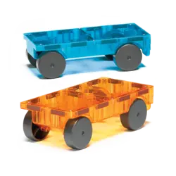 Magna-Tiles | Cars Blauw & Oranje 2 Stuks Set