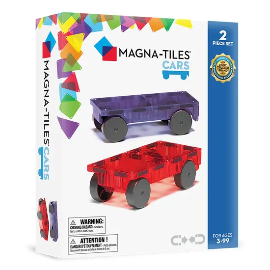 Magna-Tiles Magna-Tiles | Cars Paars & Rood 2 Stuks Set