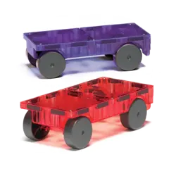 Magna-Tiles | Cars Paars & Rood 2 Stuks Set