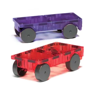 Magna-Tiles | Cars Lila & Rot 2 Stück Set