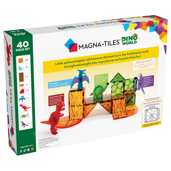 Magna-Tiles Magna-Tiles | Dino World 40 piece Set