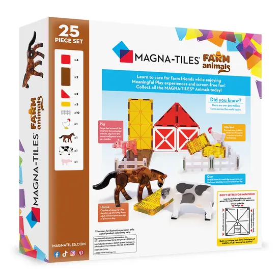 Magna-Tiles Magna-Tiles | Farm Animals 25 Stücke Set