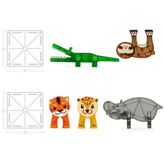 Magna-Tiles Magna-Tiles | Jungle Animals 25 Stuks Set