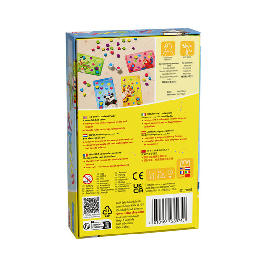 Haba Haba | Bordspel Hoera! Het Regent Confetti Een Kleurrijk Spel