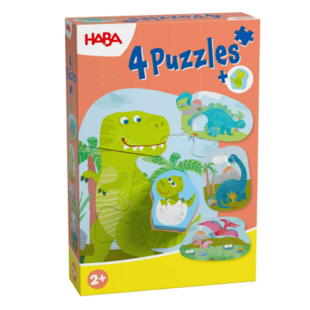 Haba | 4 Erste Puzzles Dinosaurier