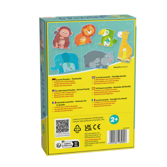 Haba Haba | 6 Eerste Puzzels Dierlijke Familie