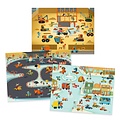 Djeco Djeco | + 100 Transferstickers En 3 Grote decors Asfalt