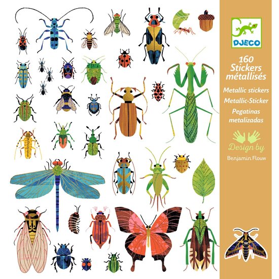 Djeco Djeco | 160 Metallic Stickers Microkosmos