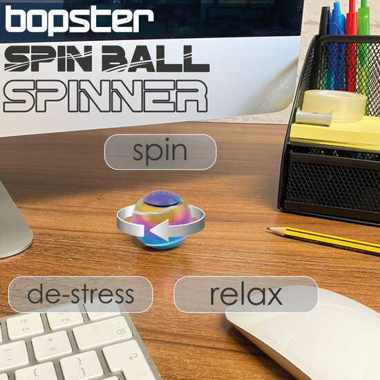 Bopster Bopster | Spin Ball Spinner Multicoloured Metallic