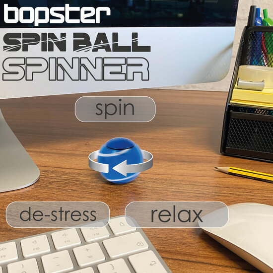 Bopster Bopster | Spin Ball Spinner Blue