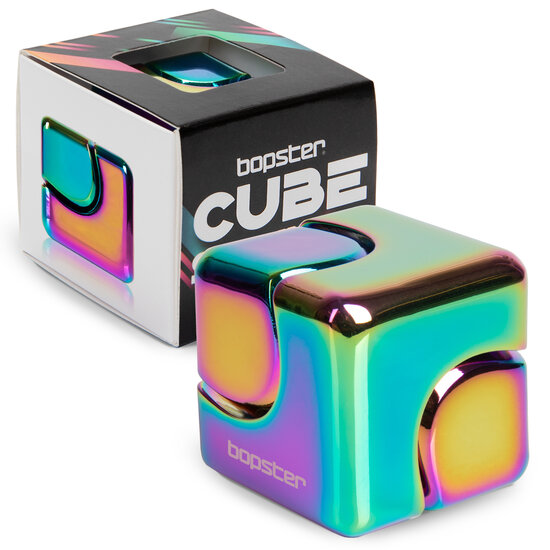 Bopster Bopster | Fidget Cube Spinner Multicoloured Metallic